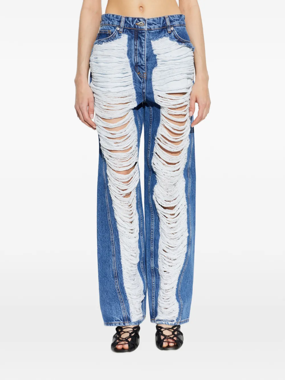 IRO Gerafelde jeans Blauw