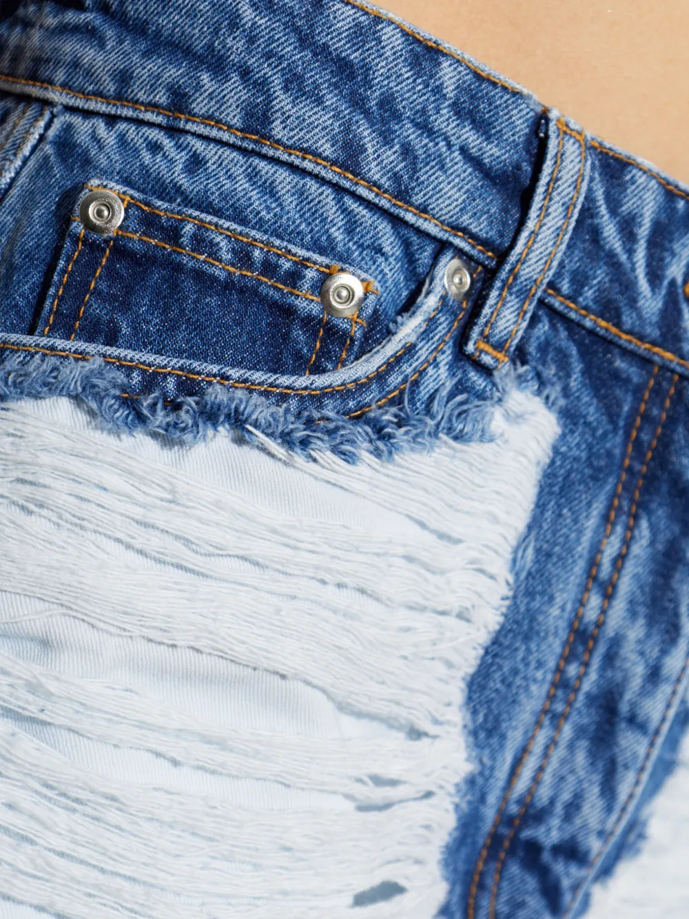 IRO Gerafelde jeans Blauw