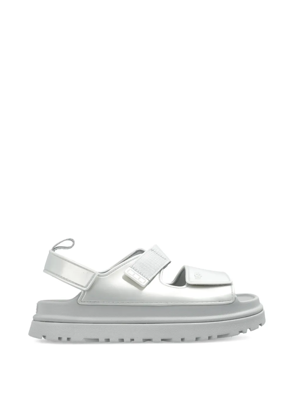 UGG Kids GoldenGlow touch-strap sandals - Argento