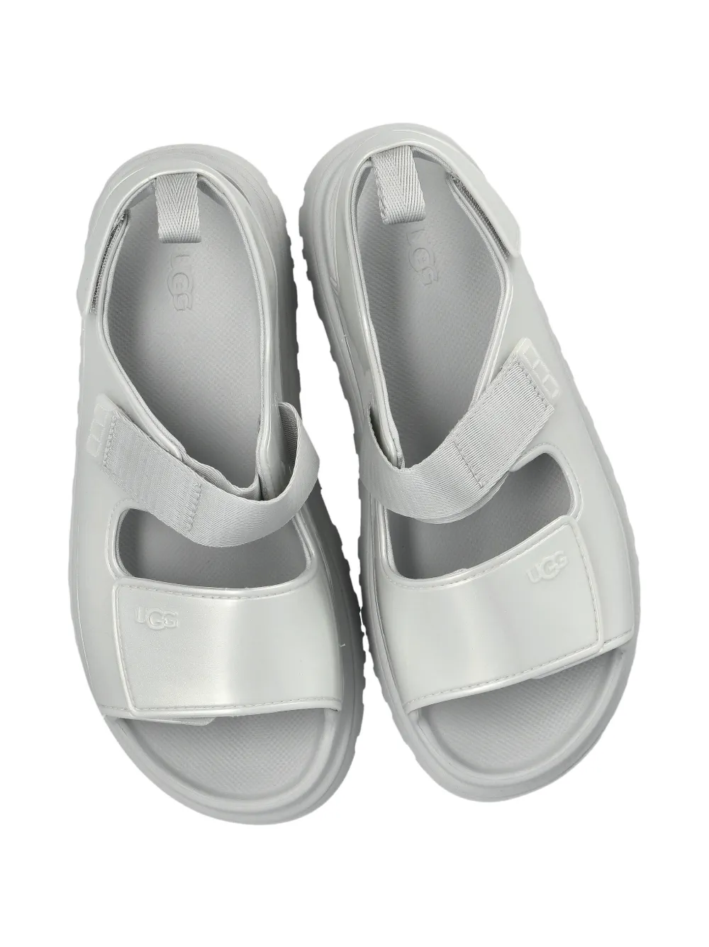UGG Kids GoldenGlow touch-strap sandals Zilver
