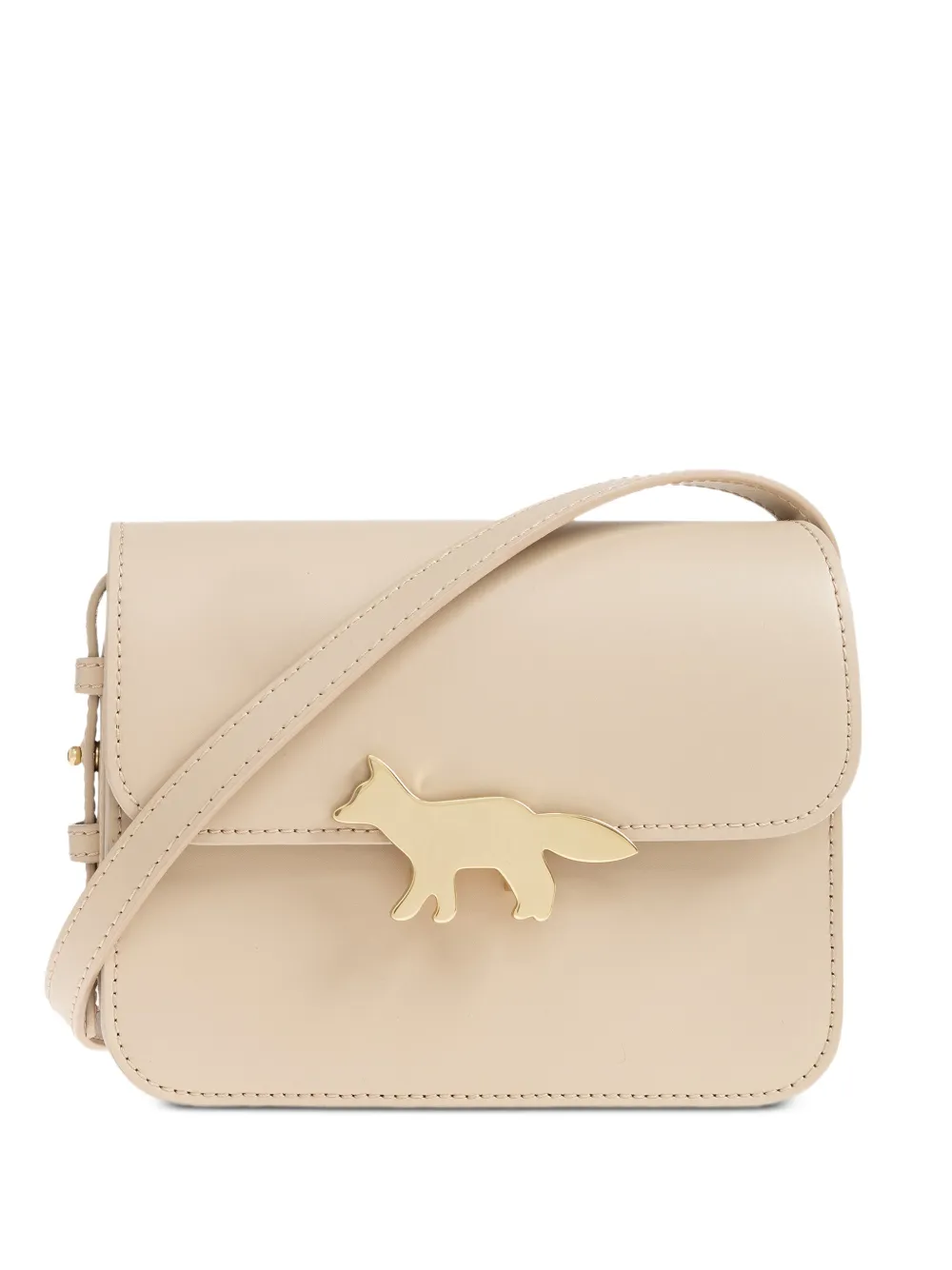 Maison Kitsuné Edie fox-plaque shoulder bag - Toni neutri