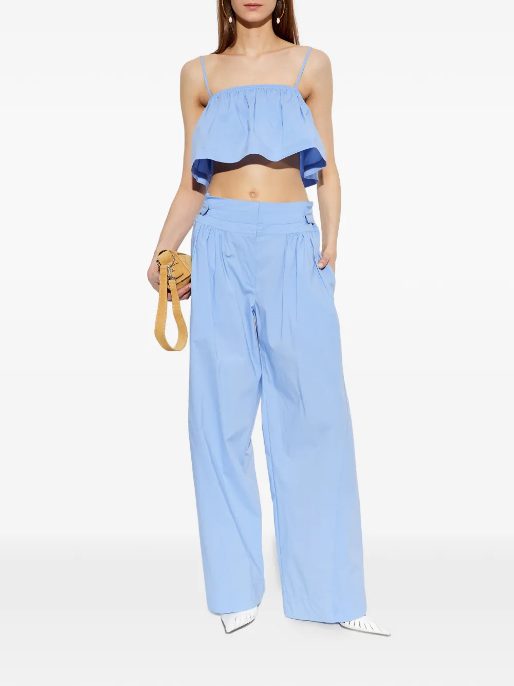  Iro Pantalones Plisados - Azul 