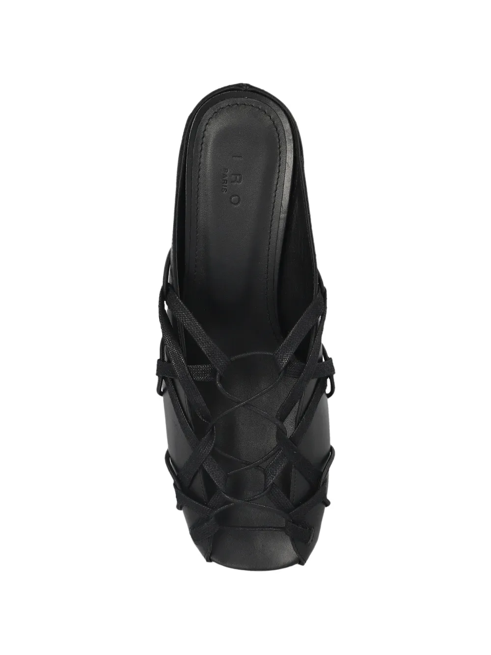 IRO CORSET DOLL lace-up mules Zwart