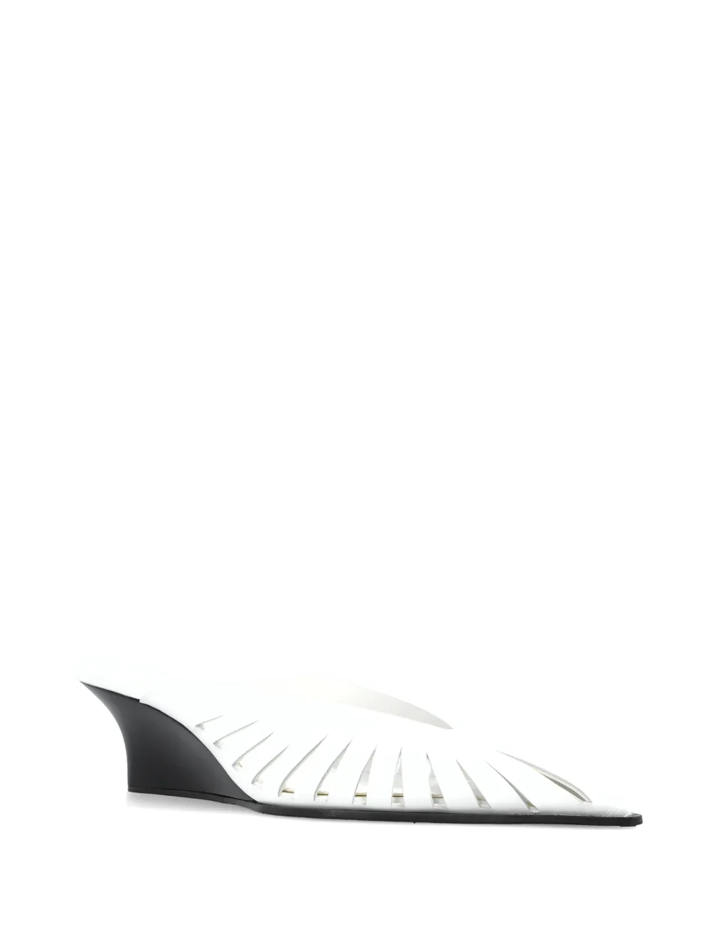 IRO FAUVE LOW CUT leather mules Wit