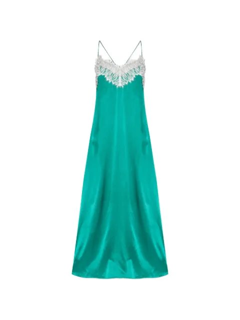 IRO lace-trimmed silk dress