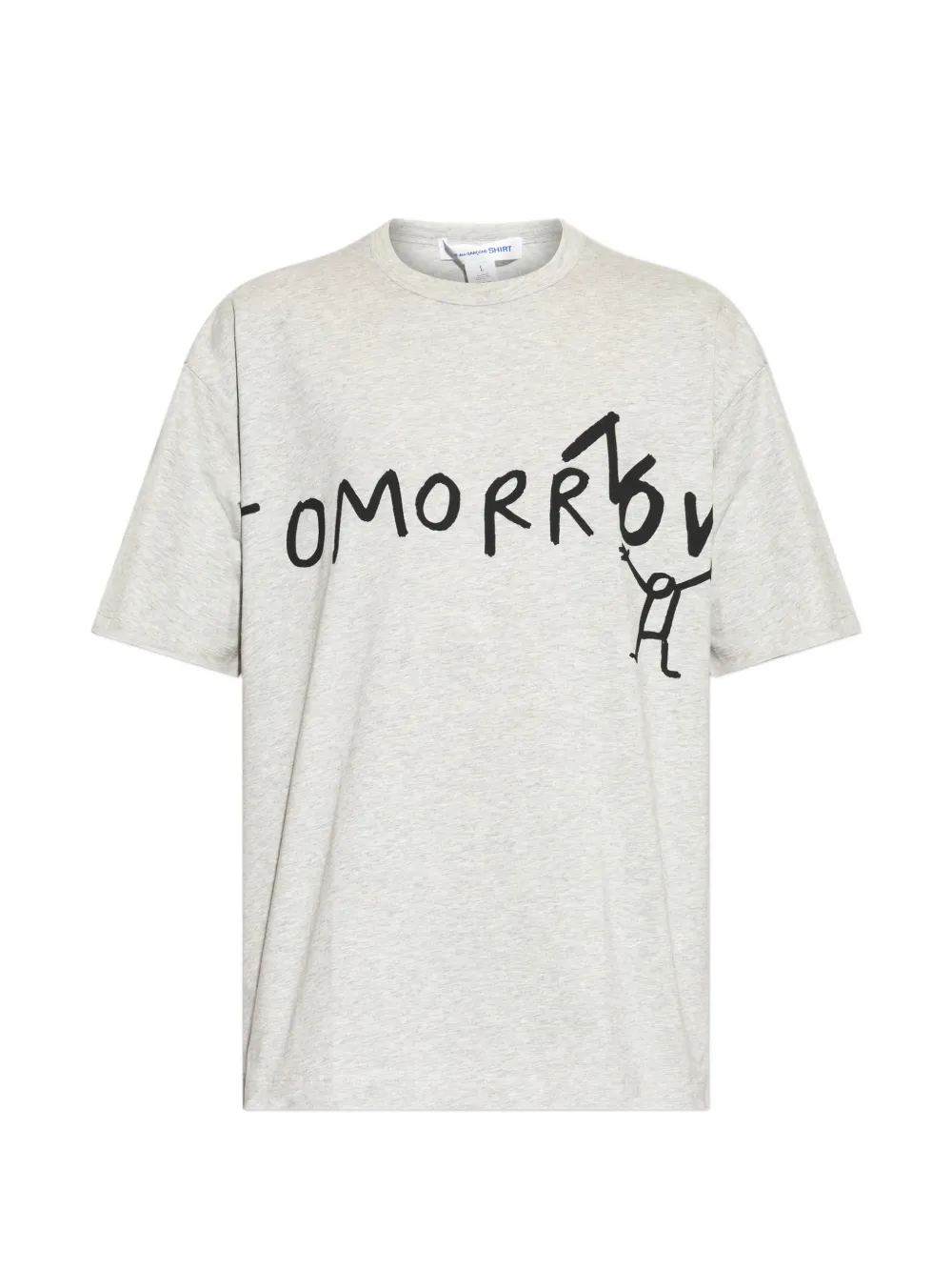 Comme Des Garçons Shirt graphic-print cotton T-shirt - Grigio