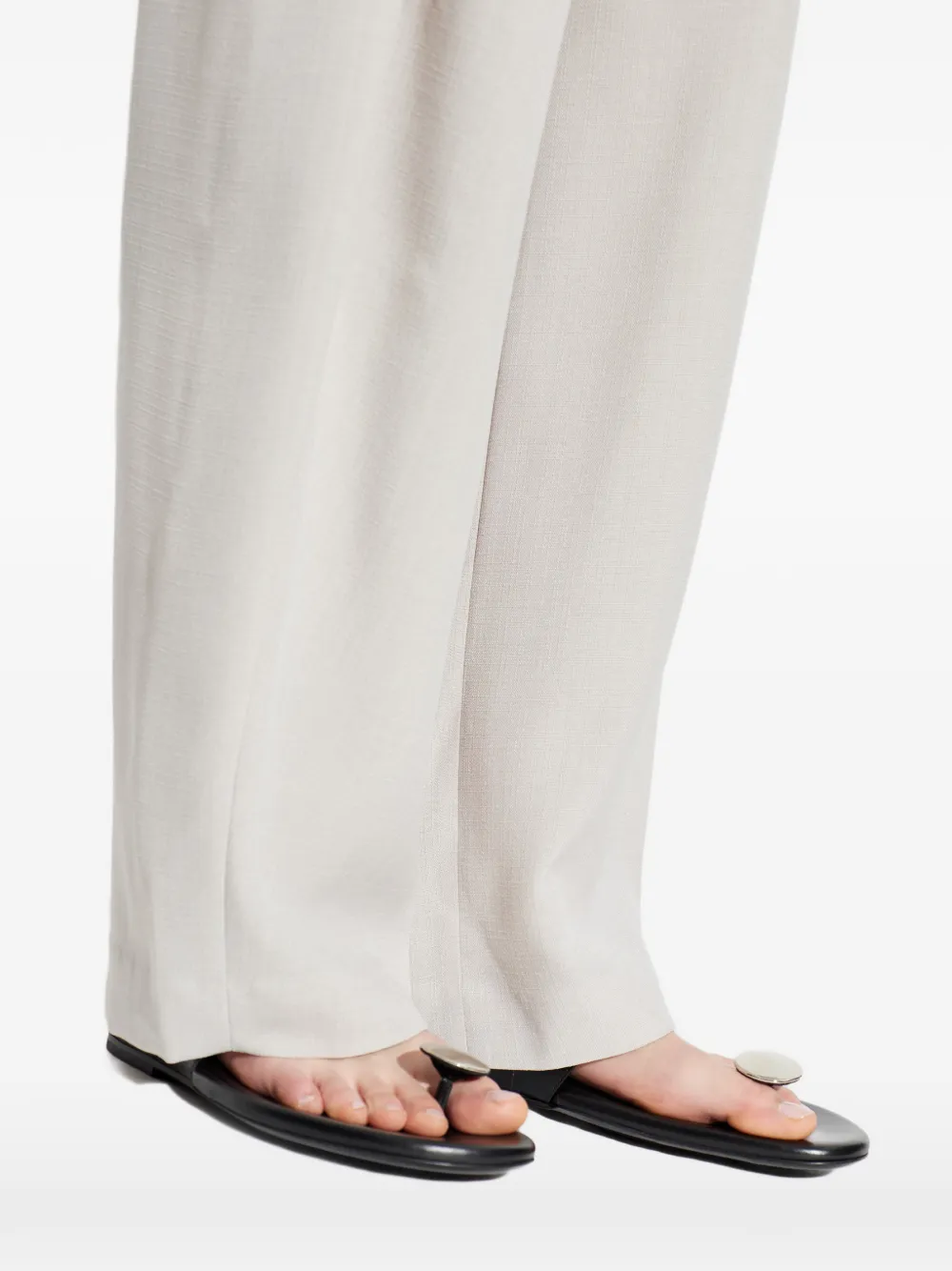 IRO Leren sandalen met studs Zwart