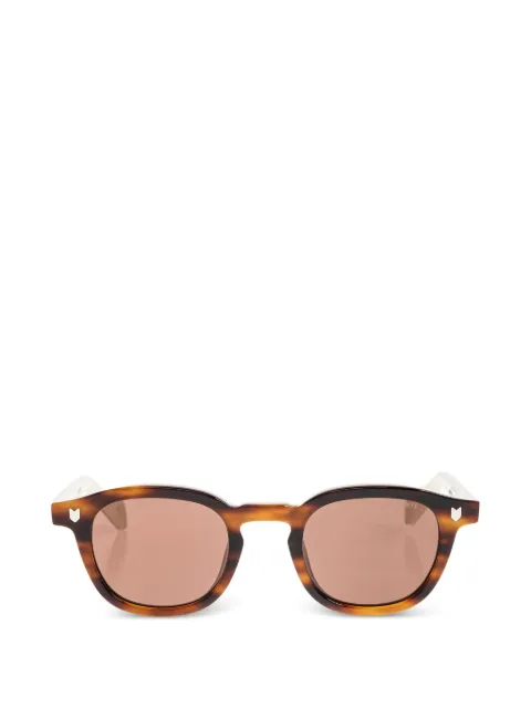 Maison Kitsuné tortoiseshell-effect round-frame sunglasses
