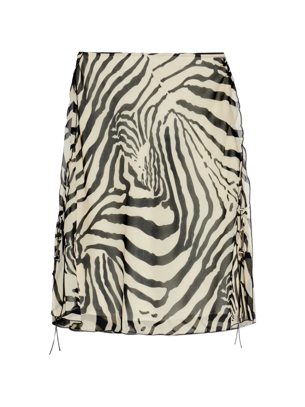 IRO zebra-print side-tie skirt - Toni neutri