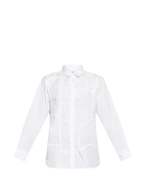 Comme Des Garçons Shirt patchwork raw-edge shirt