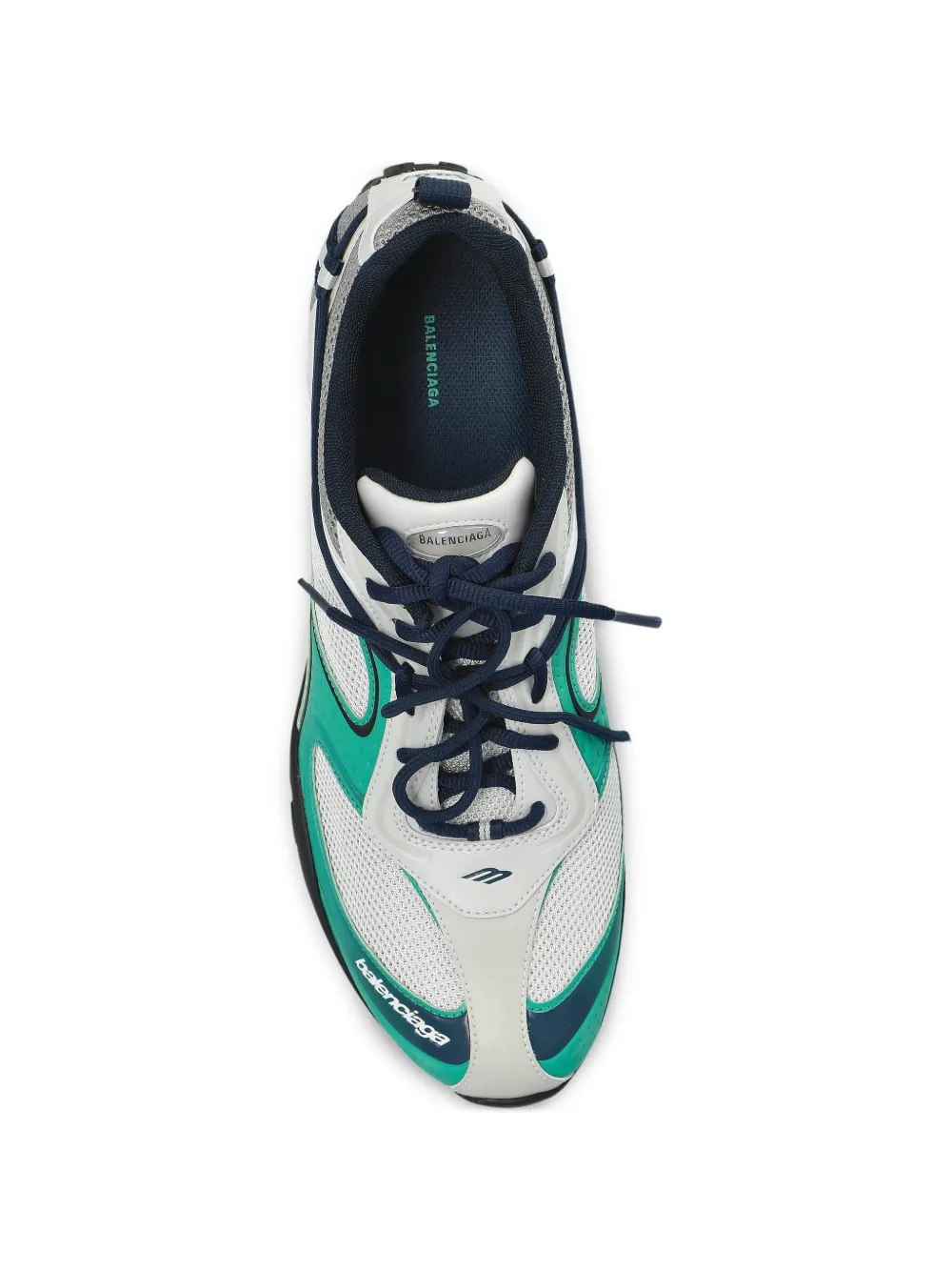 Balenciaga Radar sneakers met mesh vlakken Wit