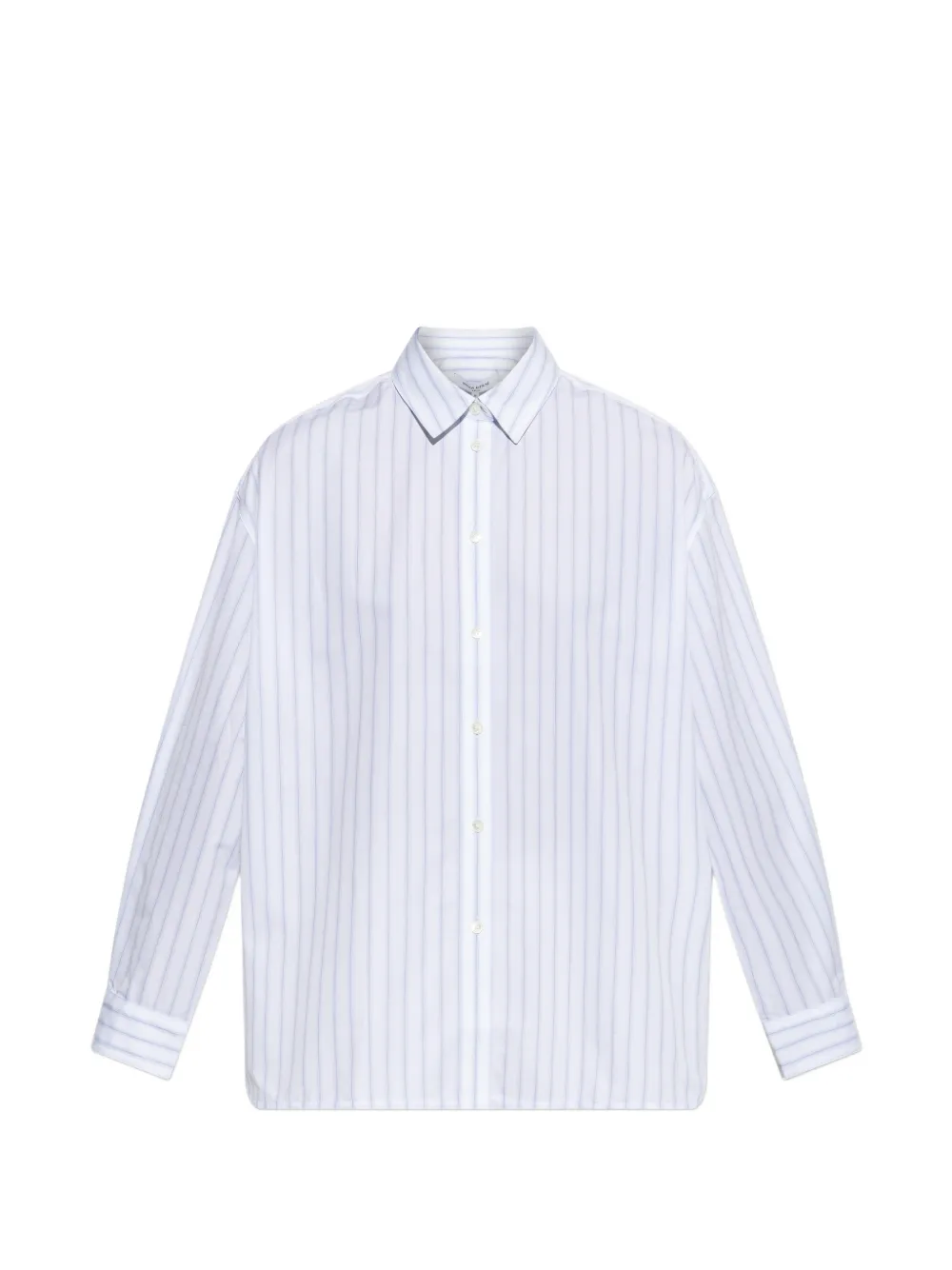 Maison Kitsuné Striped Long-sleeve Shirt In White