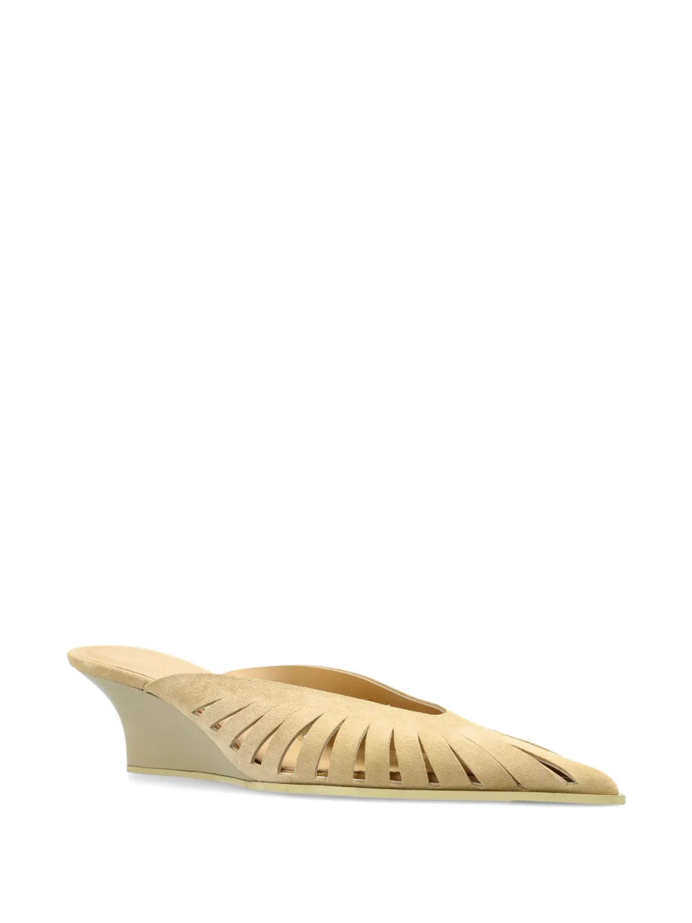 IRO FAUVE LOW CUT SUEDE mules Beige