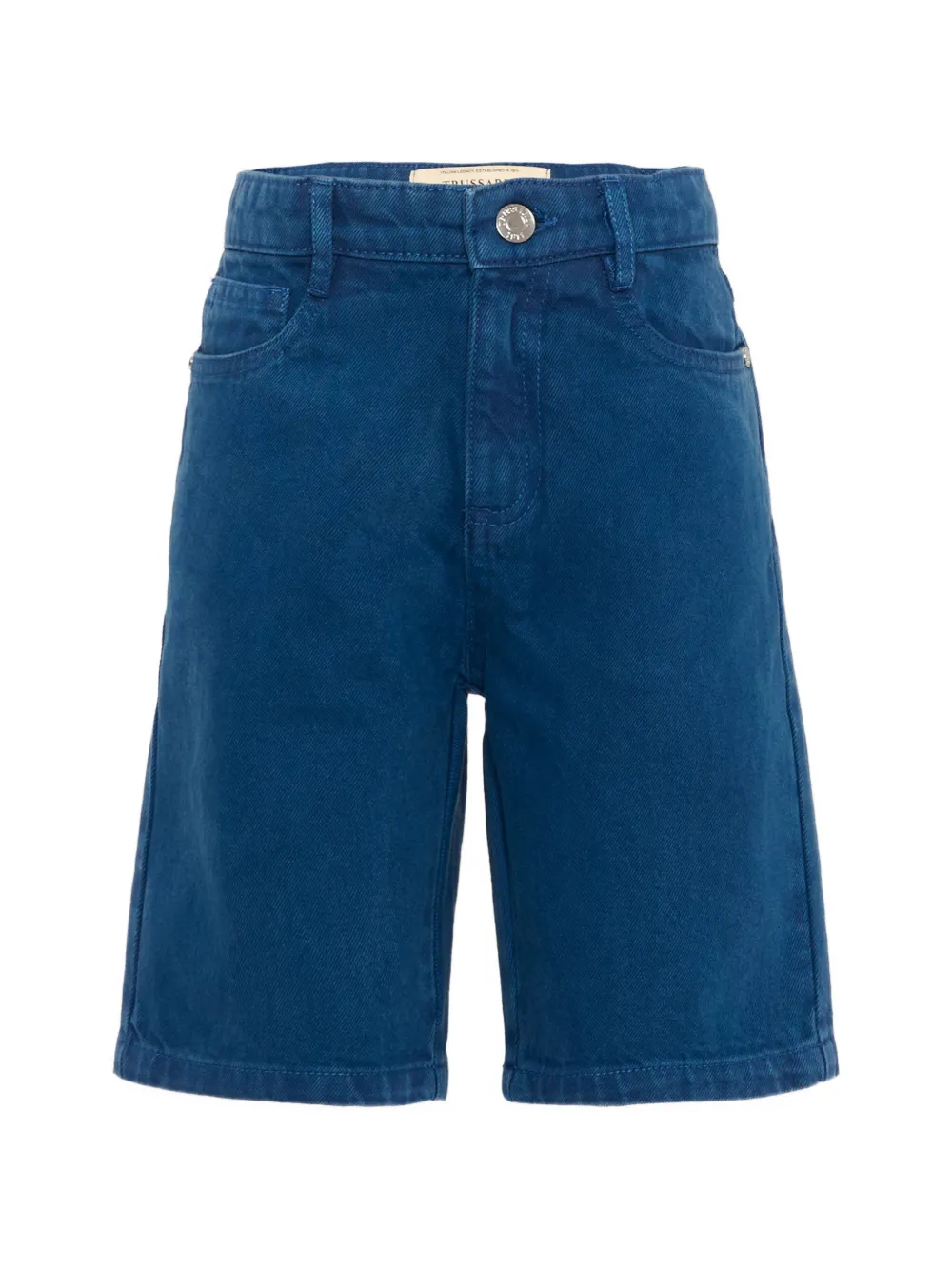 TRUSSARDI JUNIOR logo-patch cotton shorts - Blau