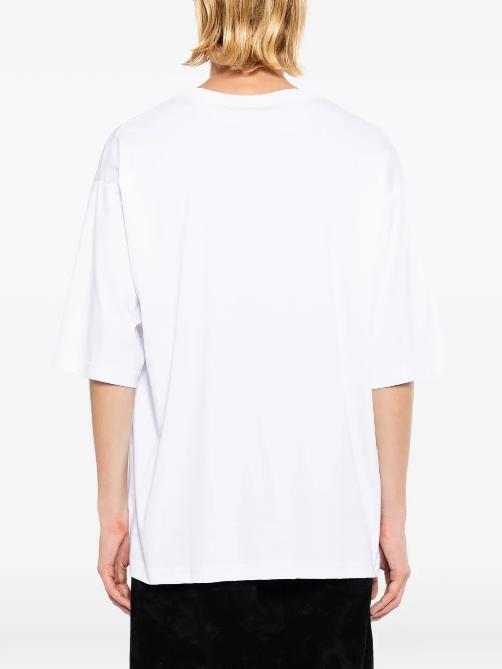LES HOMMES T-shirt met print Wit