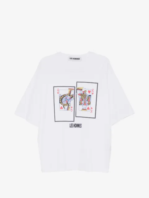 LES HOMMES t-shirt med tryck