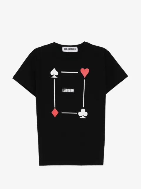LES HOMMES printed T-shirt