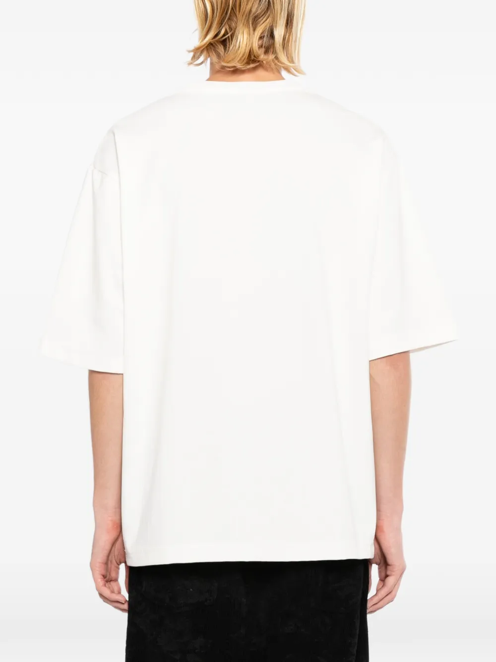 LES HOMMES T-shirt met print Beige