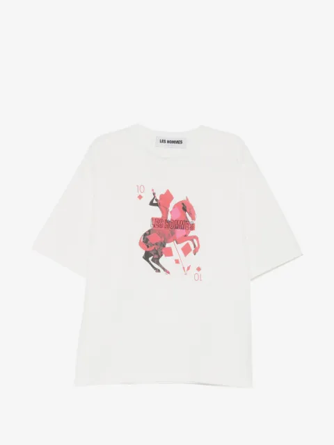 LES HOMMES t-shirt med tryck