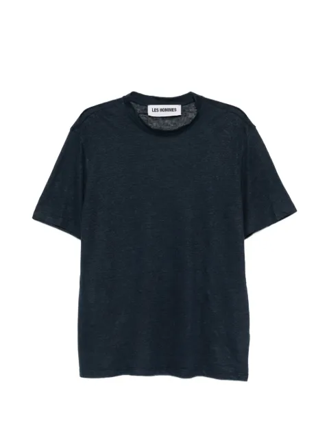 LES HOMMES linen T-shirt