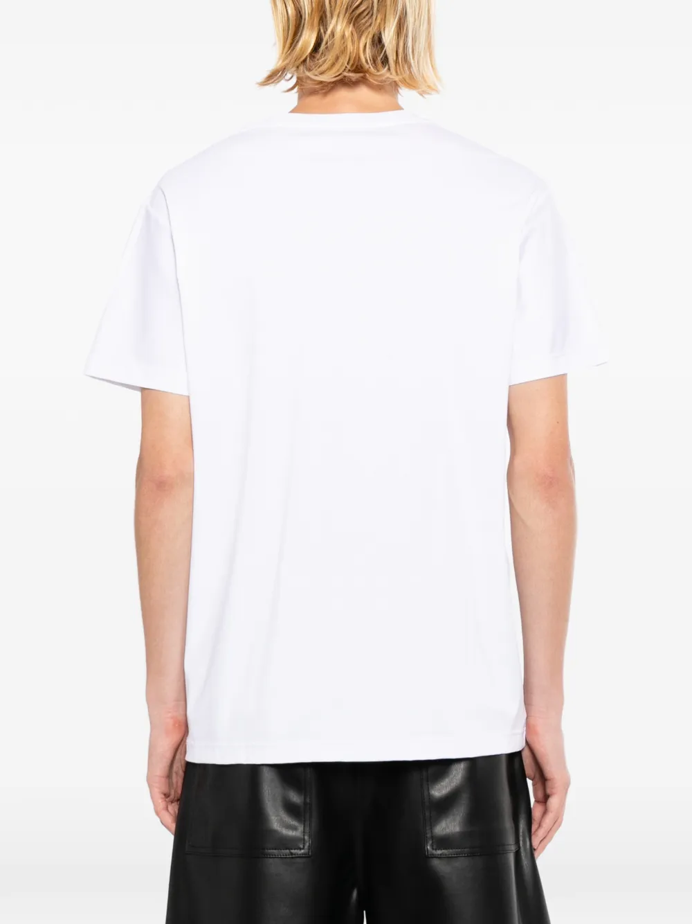 LES HOMMES T-shirt met print Wit