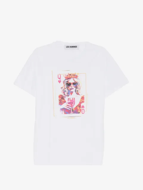 LES HOMMES Camiseta com estampa
