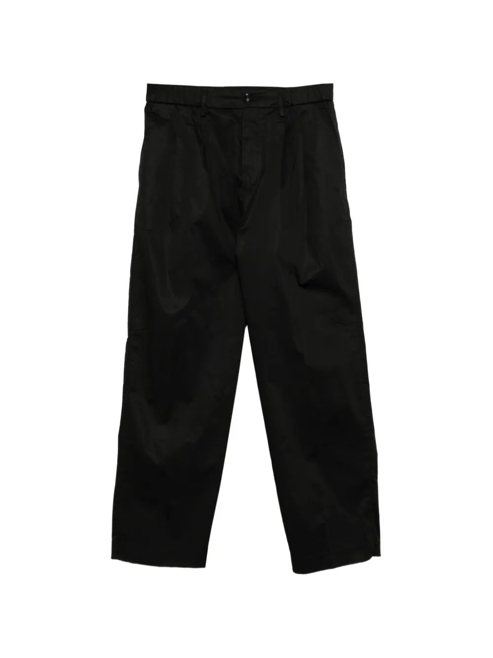 Les Hommes Pleated Tailored Trousers In Black