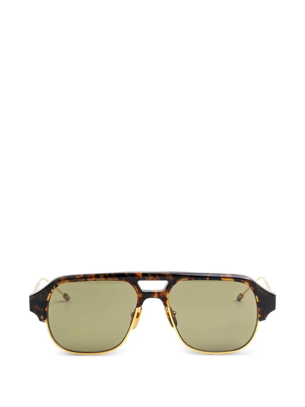 Thom Browne Eyewear pilot-frame sunglasses - Marrone