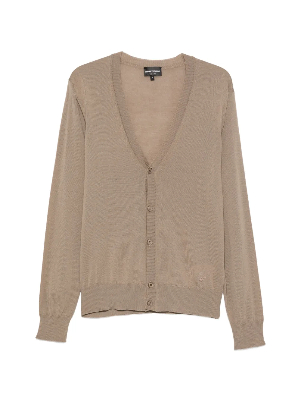 Emporio Armani V-neck button-up cardigan - Toni neutri