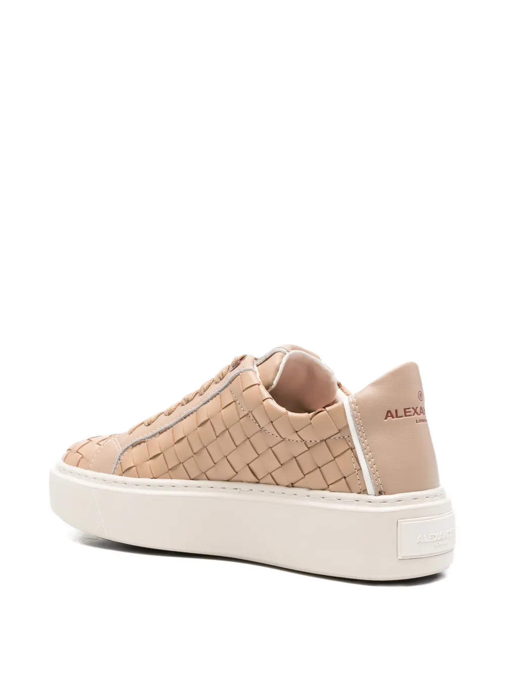 Alexander Smith Leren sneakers Beige