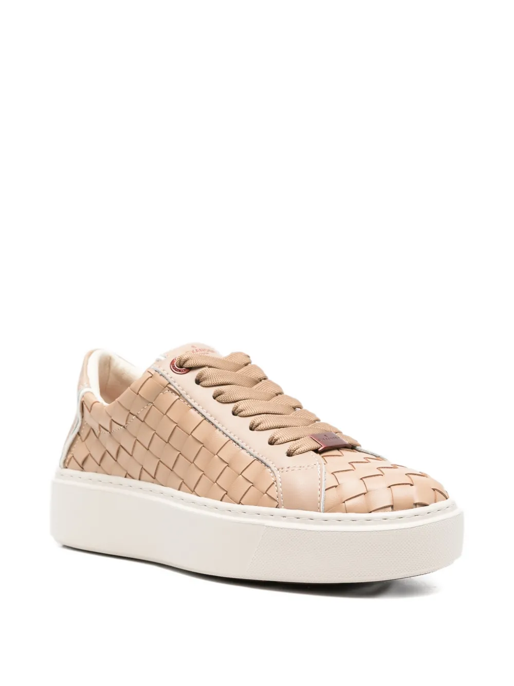 Alexander Smith Leren sneakers Beige