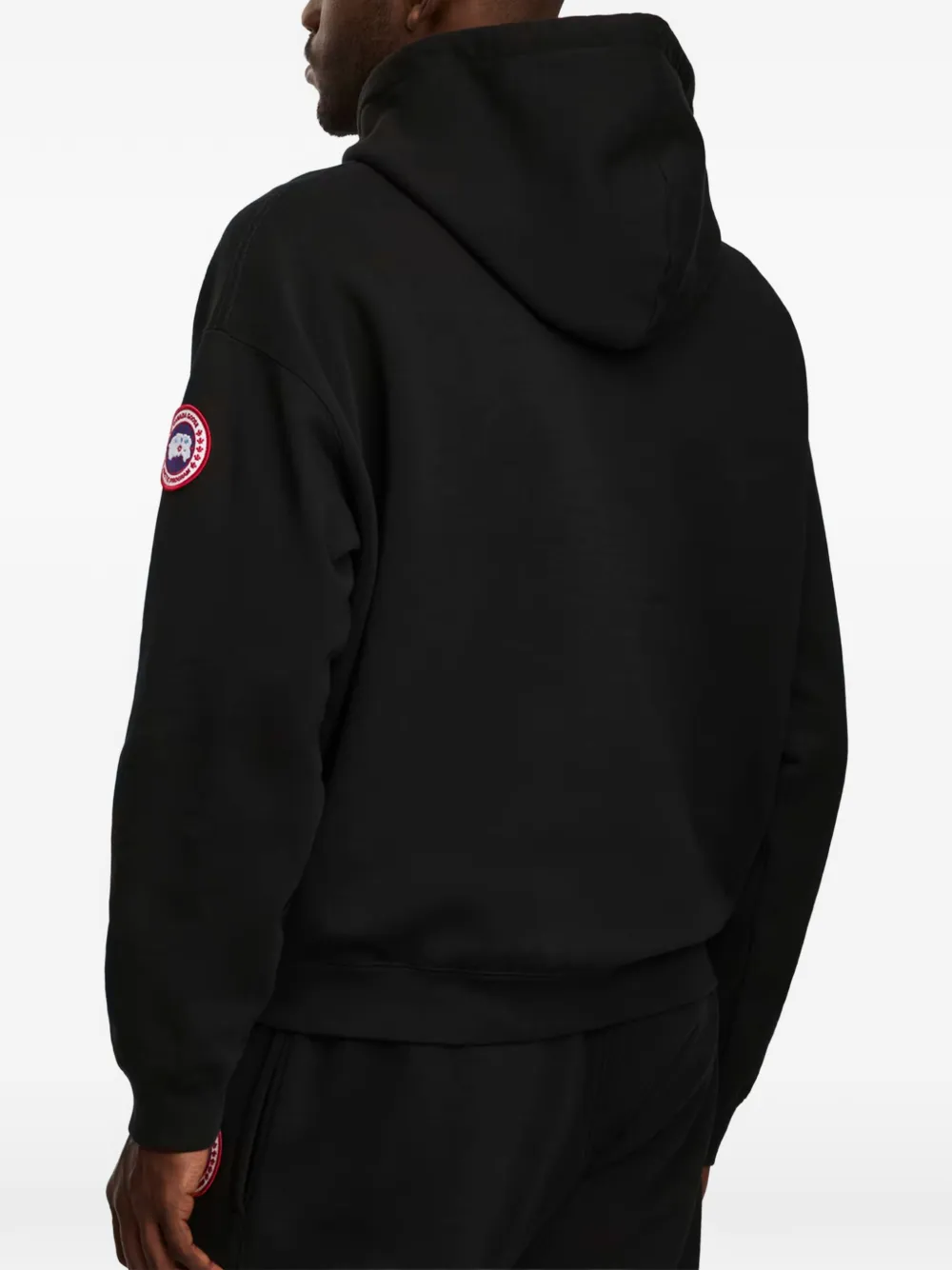 Canada Goose Hoodie met logopatch Zwart