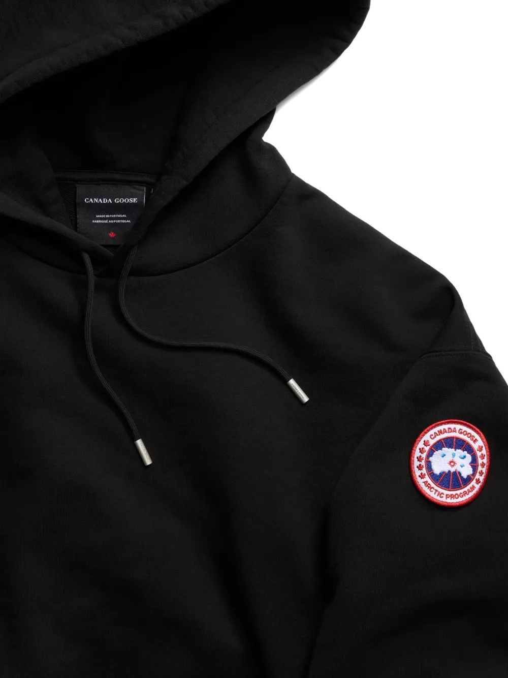 Canada Goose Hoodie met logopatch Zwart