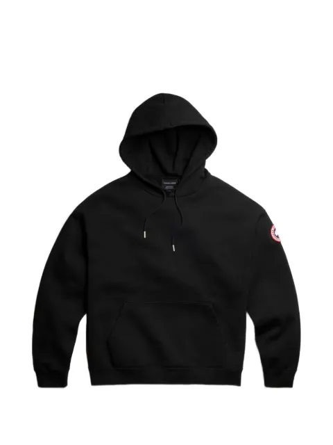 Canada Goose logo-patch drawstring hoodie