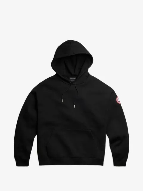 Canada Goose logo-patch drawstring hoodie