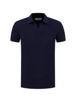 Gran Sasso textured-knit Polo Shirt | Black | FARFETCH CA