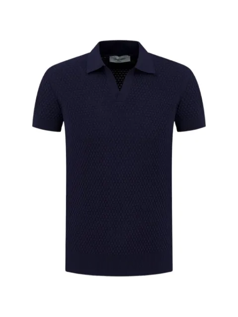 Gran Sasso textured-knit polo shirt
