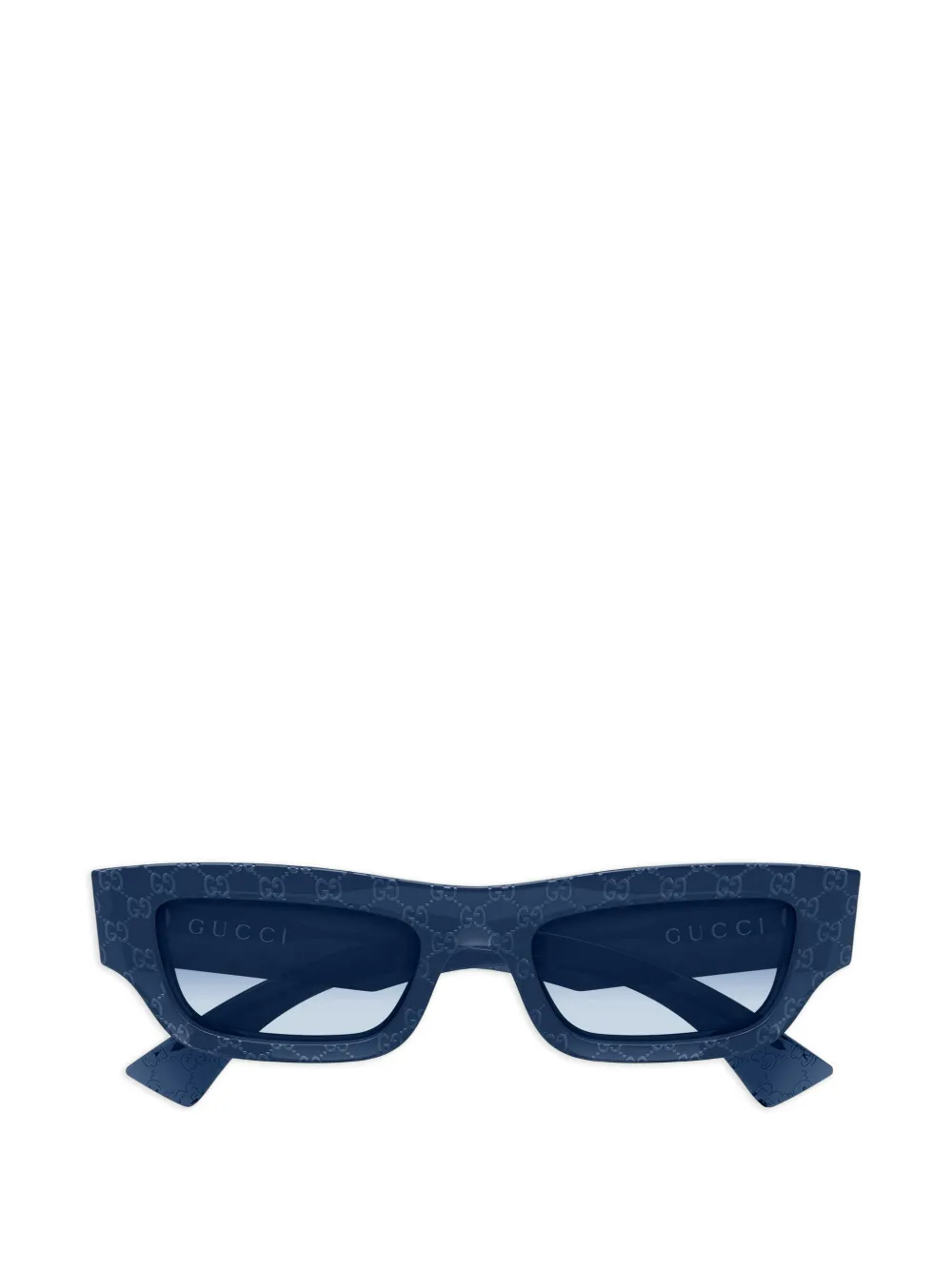 Gucci Eyewear Occhiali da sole GG Monogram squadrati - Blu