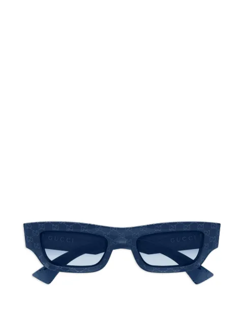 Gucci Eyewear Zonnebril met rechthoekig montuur en GG-monogram
