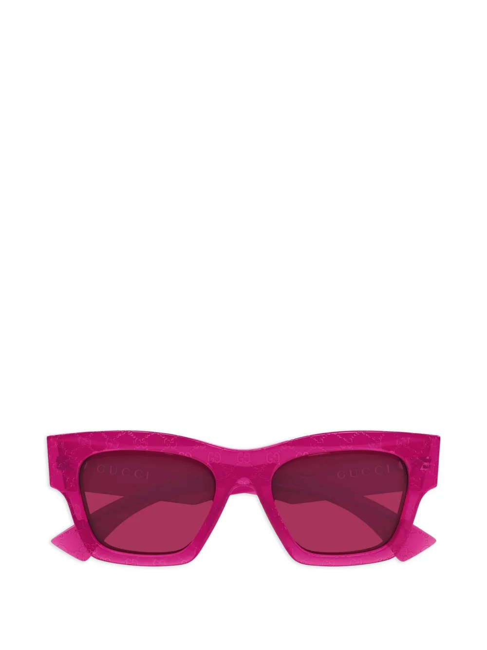 Gucci Eyewear Occhiali da sole GG Monogram squadrati - Rosa