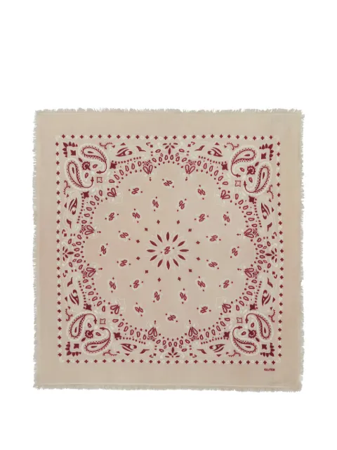 kujten paisley-print frayed bandana