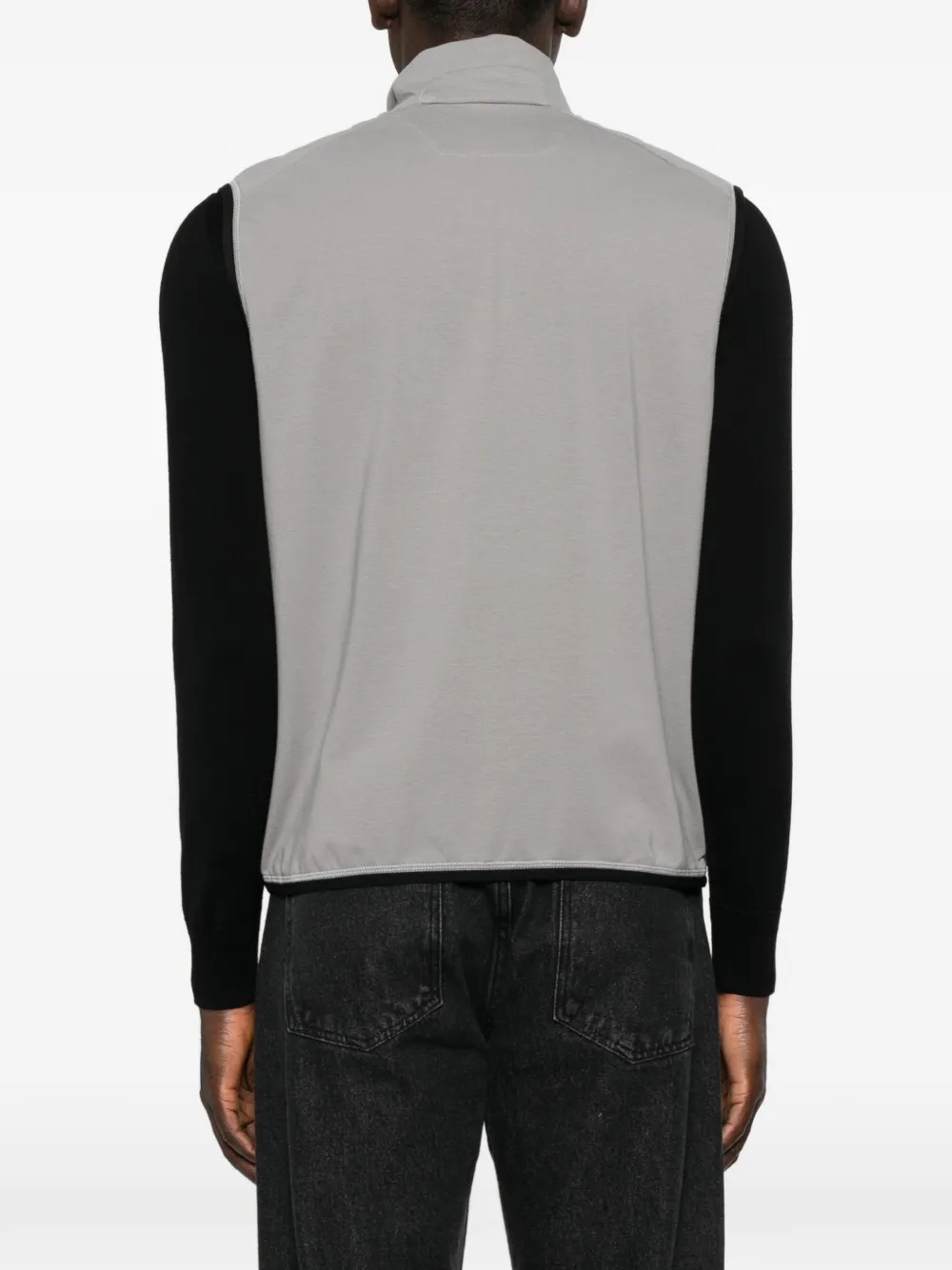 RLX Ralph Lauren Gilet met hoge hals en rits Grijs