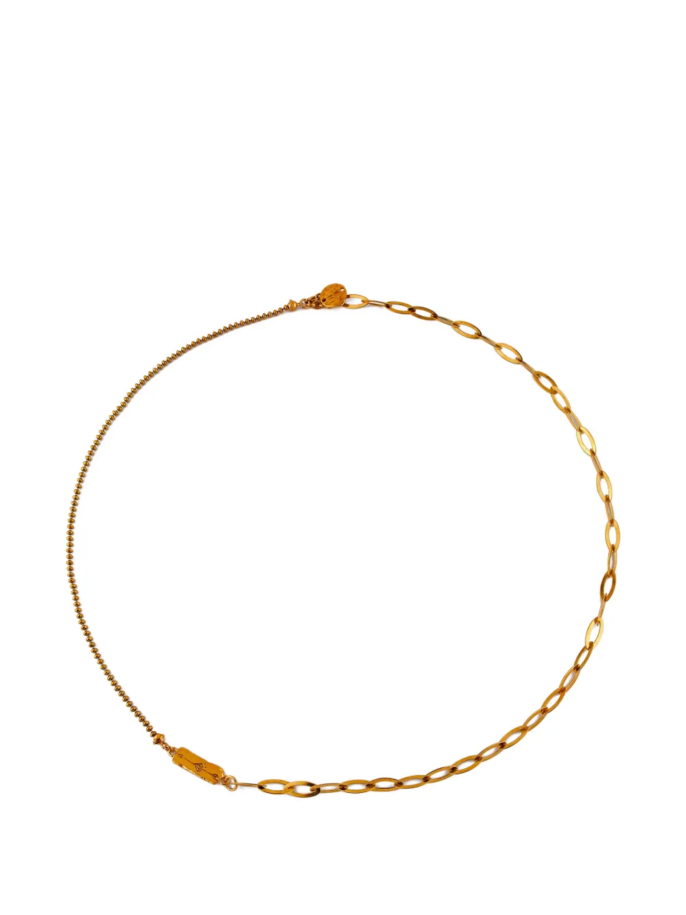 Gem Kingdom logo-engraved multi-chain necklace - Oro