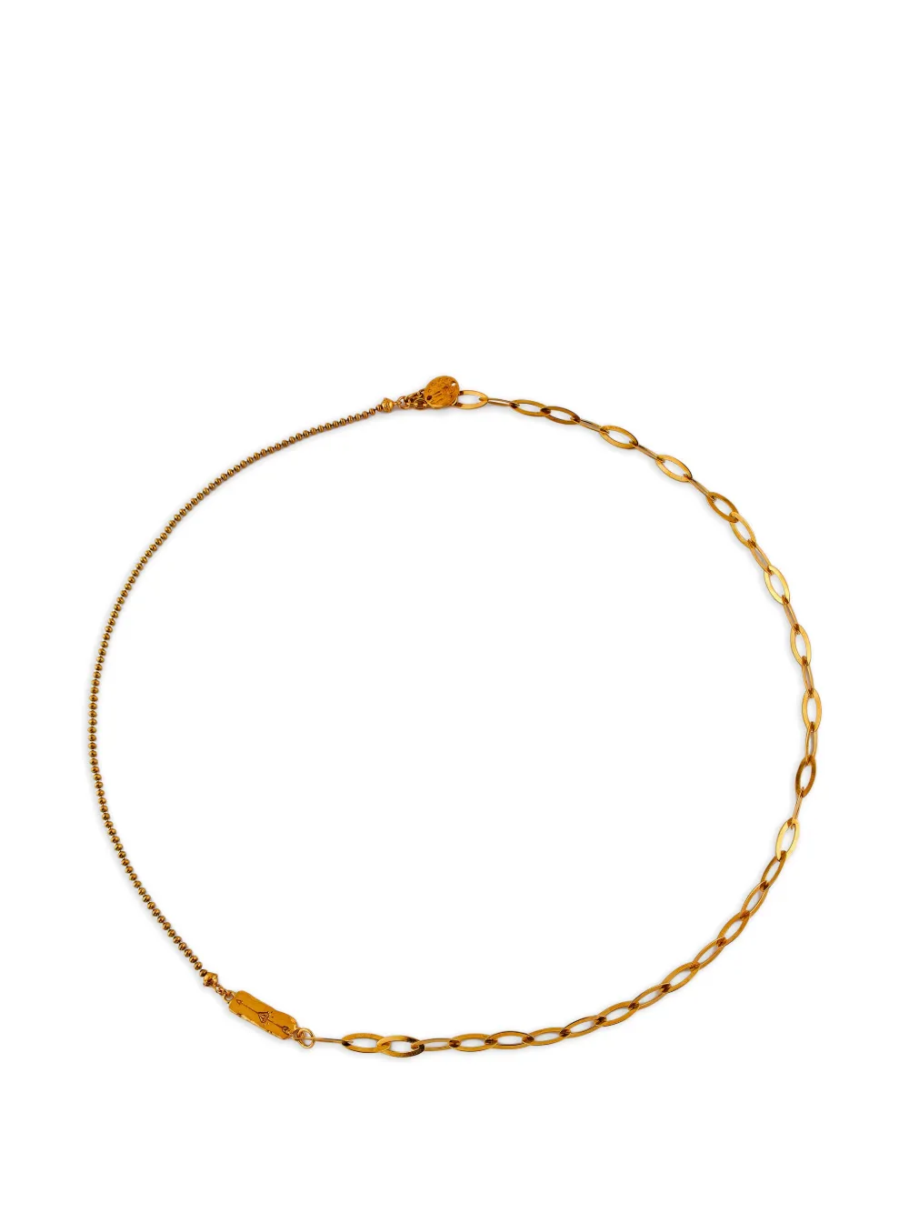 Gem Kingdom logo-engraved multi-chain necklace - Oro