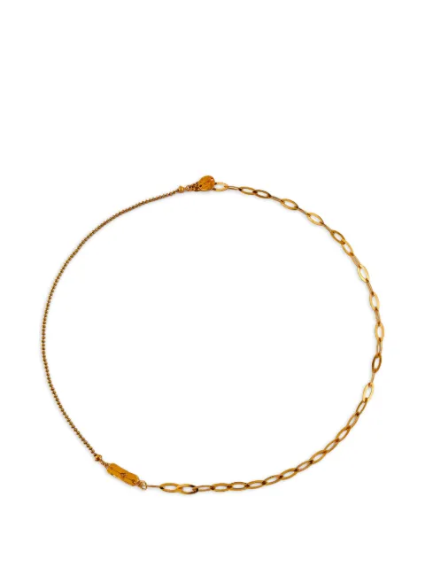 Gem Kingdom logo-engraved multi-chain necklace