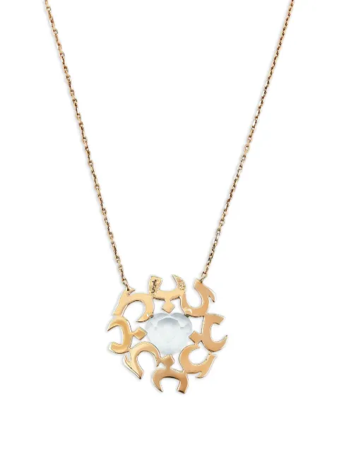 Bil Arabi Hobb blue topaz pendant necklace
