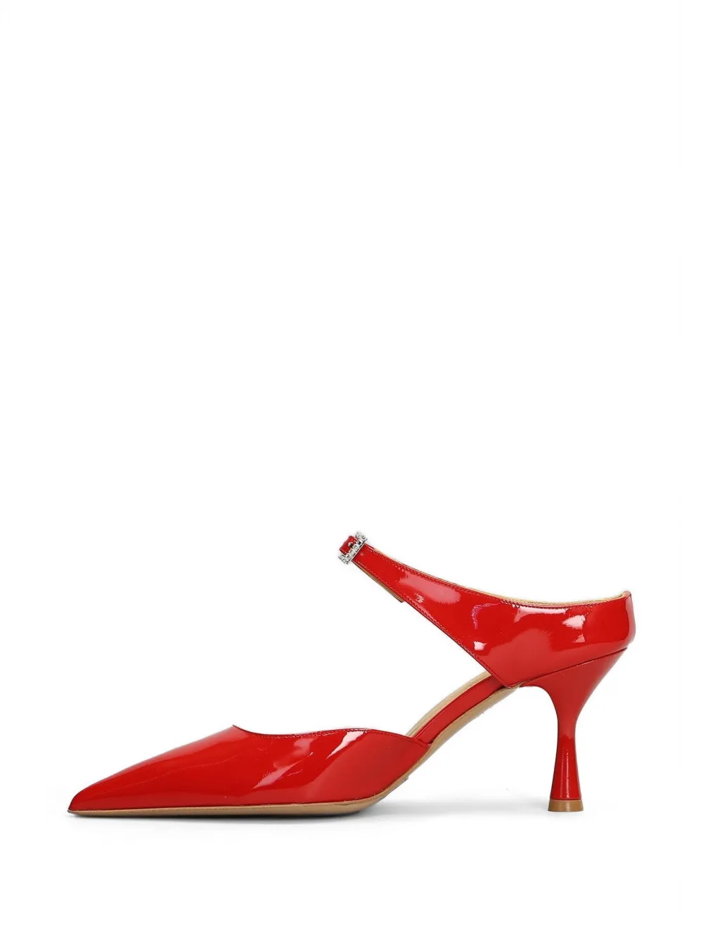Fratelli Russo Pumps verfraaid met kristallen en gelakte afwerking Rood