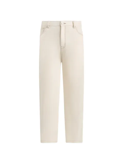 Manière De Voir DN001 contrast-stitching jeans