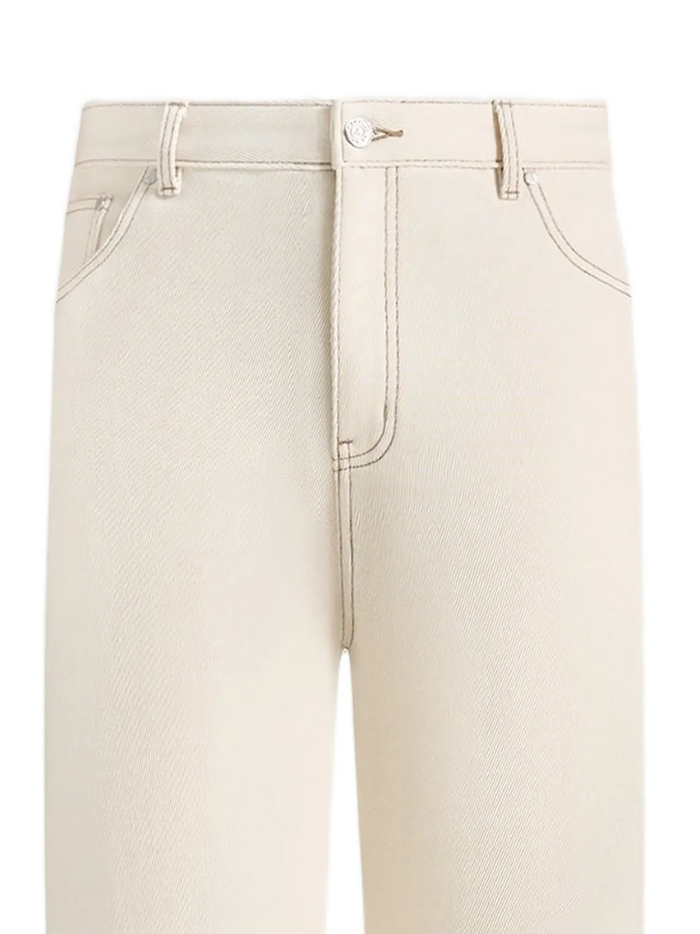 Manière De Voir DN001 jeans taps toelopende pijpen Beige