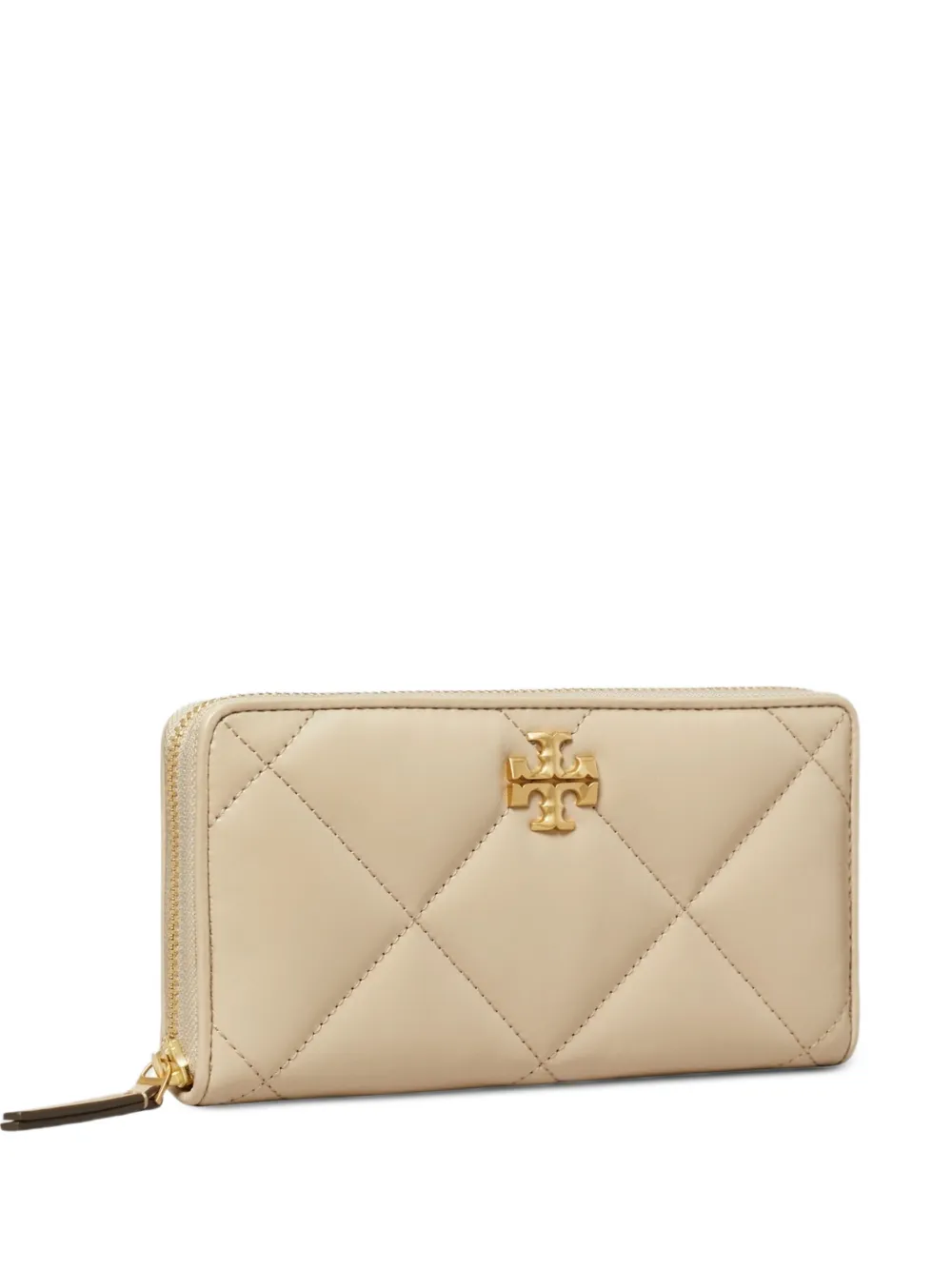 Tory Burch Kira diamond-quilted wallet - Toni neutri